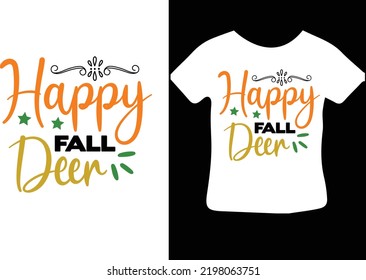 Diseño de svg de Happy Fall Deer