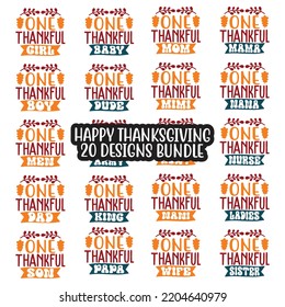 Happy fall, Happy Thanksgiving, Happy Halloween T-shirt and SVG design bundle, Autumn SVG bundle, Pumpkin, Fall Svg Designs, Thanksgiving fall  Quotes t shirt Design, Vector EPS Editable Files Bundle.