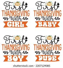 Happy fall, Happy Thanksgiving, Happy Halloween T-shirt and SVG design bundle, Autumn SVG bundle, Pumpkin, Fall Svg Designs, Thanksgiving fall  Quotes t shirt Design, Vector EPS Editable Files Bundle.