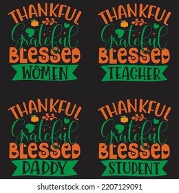 Happy fall, Happy Thanksgiving, Happy Halloween T-shirt and SVG design bundle, Autumn SVG bundle, Pumpkin, Fall Svg Designs, Thanksgiving fall  Quotes t shirt Design, Vector EPS Editable Files Bundle.
