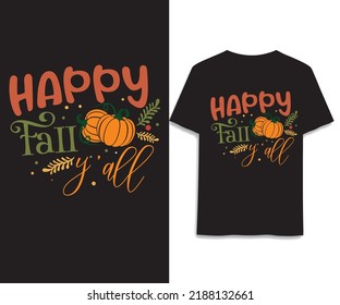 Happy fall y'all SVG Design