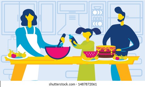 Mother Daughter Kitchen Stock Illustrations, Images & Vectors ...