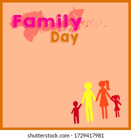 happy family created from a beautiful day