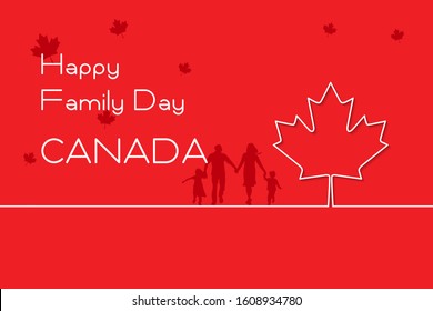 Happy Family Day Canada Background.