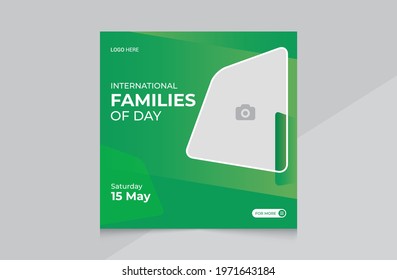Happy Family Day Social Media Post Banner