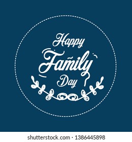 Happy Family Day vector Template Design Illustration