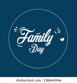 Happy Family Day vector Template Design Illustration