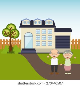 happy family design, vector illustration eps10 graphic 