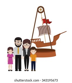 happy family design, vector illustration eps10 graphic 