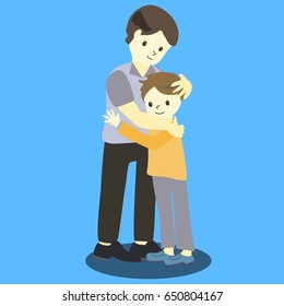 1,760 Parent and son hugging each other Images, Stock Photos & Vectors ...