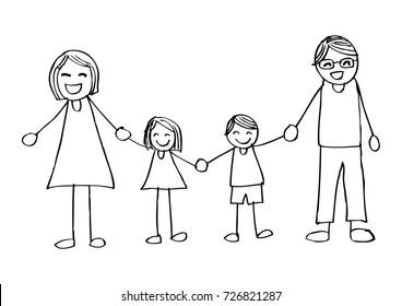 Family Doodle Images, Stock Photos & Vectors | Shutterstock