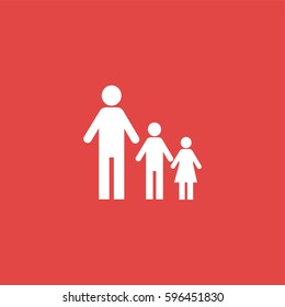Happy family icon illustration isolated vector sign symbol