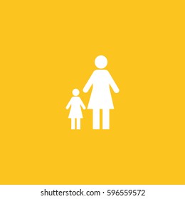 Happy family icon illustration isolated vector sign symbol