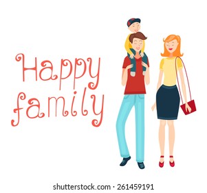 Happy Family - Illustration
