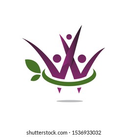 Happy Family logo design vector. Parents Relationship Together symbol. Illustration concept