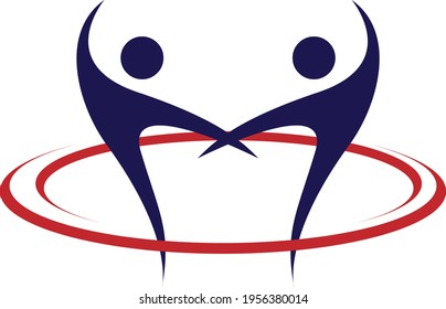 Happy family logo design vector stock