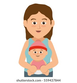 happy family member character