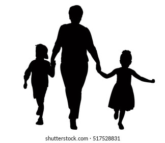 happy family, mom and baby 