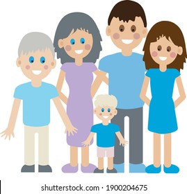 happy family parents children kids