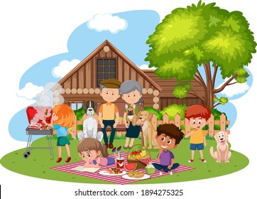 Children Playing Playground Illustration Stock Vector (Royalty Free ...