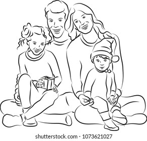 happy family portrait
