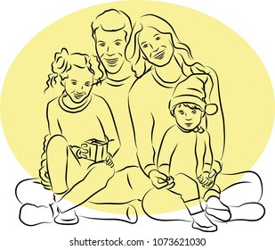 happy family portrait