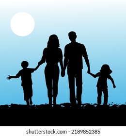 13,162 Family shadows at sunset Images, Stock Photos & Vectors ...