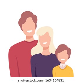 Happy Family Standing Close to Each Other and Spending Time Together During Weekend