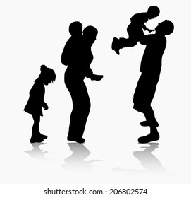 Happy family together