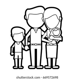 Happy family united