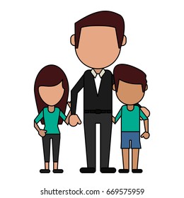 Happy family united