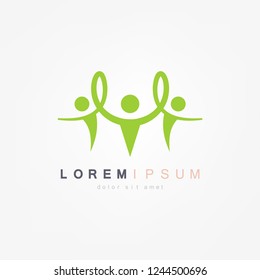 happy family vector design template