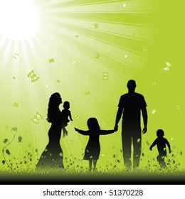 Happy family. Vector illustration