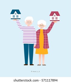 Happy family, Vector Illustration