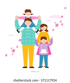 Happy family, Vector Illustration