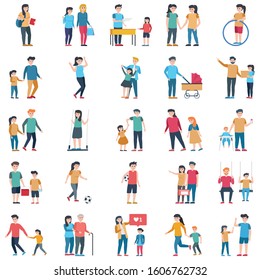 
Happy Family Vector Illustration pack every single icon that can be easily modified or edited
