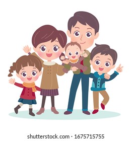 Happy family.It's vector art so it's easy to edit.