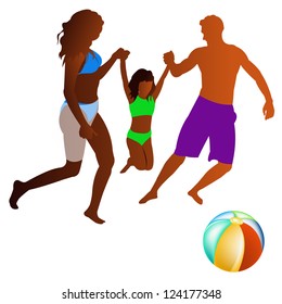 Happy Family.Vector