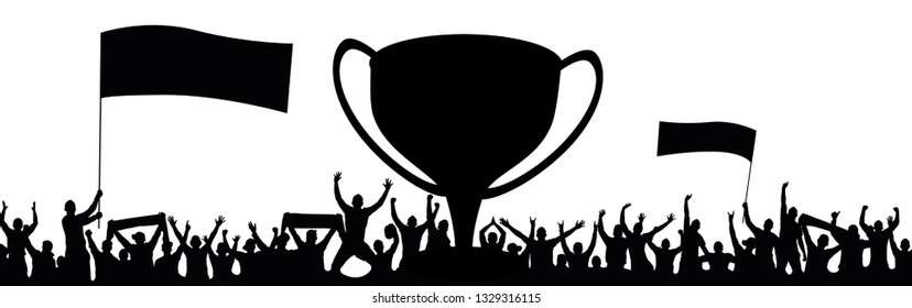 Happy fans and Champions Cup