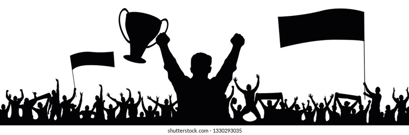 Happy fans and Champions Cup
