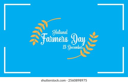 Happy Farmer day 23 December  Banner. Vector illustration. EPS 10