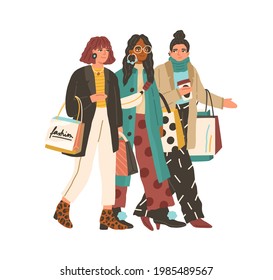 女性 友達 買い物 のイラスト素材 画像 ベクター画像 Shutterstock