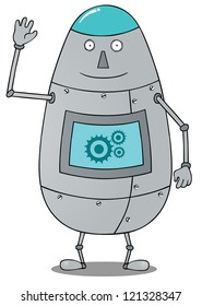 happy fat robot