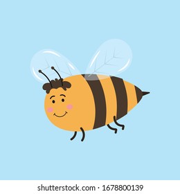 Happy Father Bee vector illustration