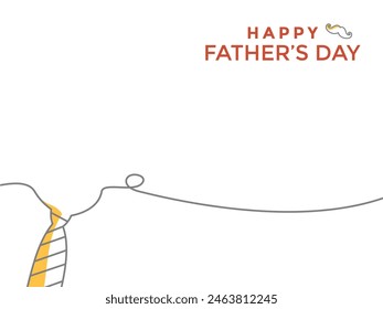 happy father day background in minimal style, Fathers day line art background