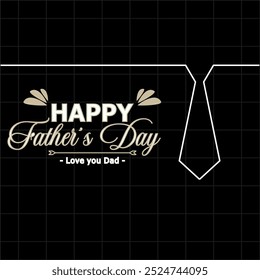 happy father day background in minimal style.