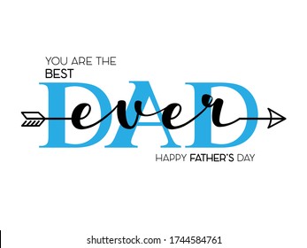 Happy Father Day background with some special objects  in white background