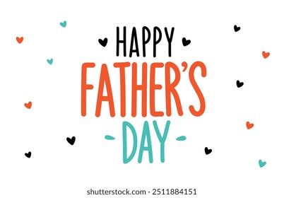 Happy father day cover, holiday card. Vector illustration