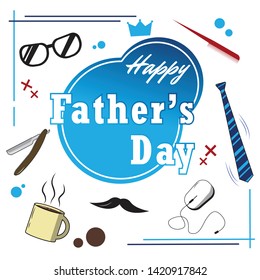 Happy Father day event card 