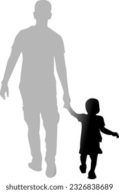 Happy Father day family love isolated illustration vector 